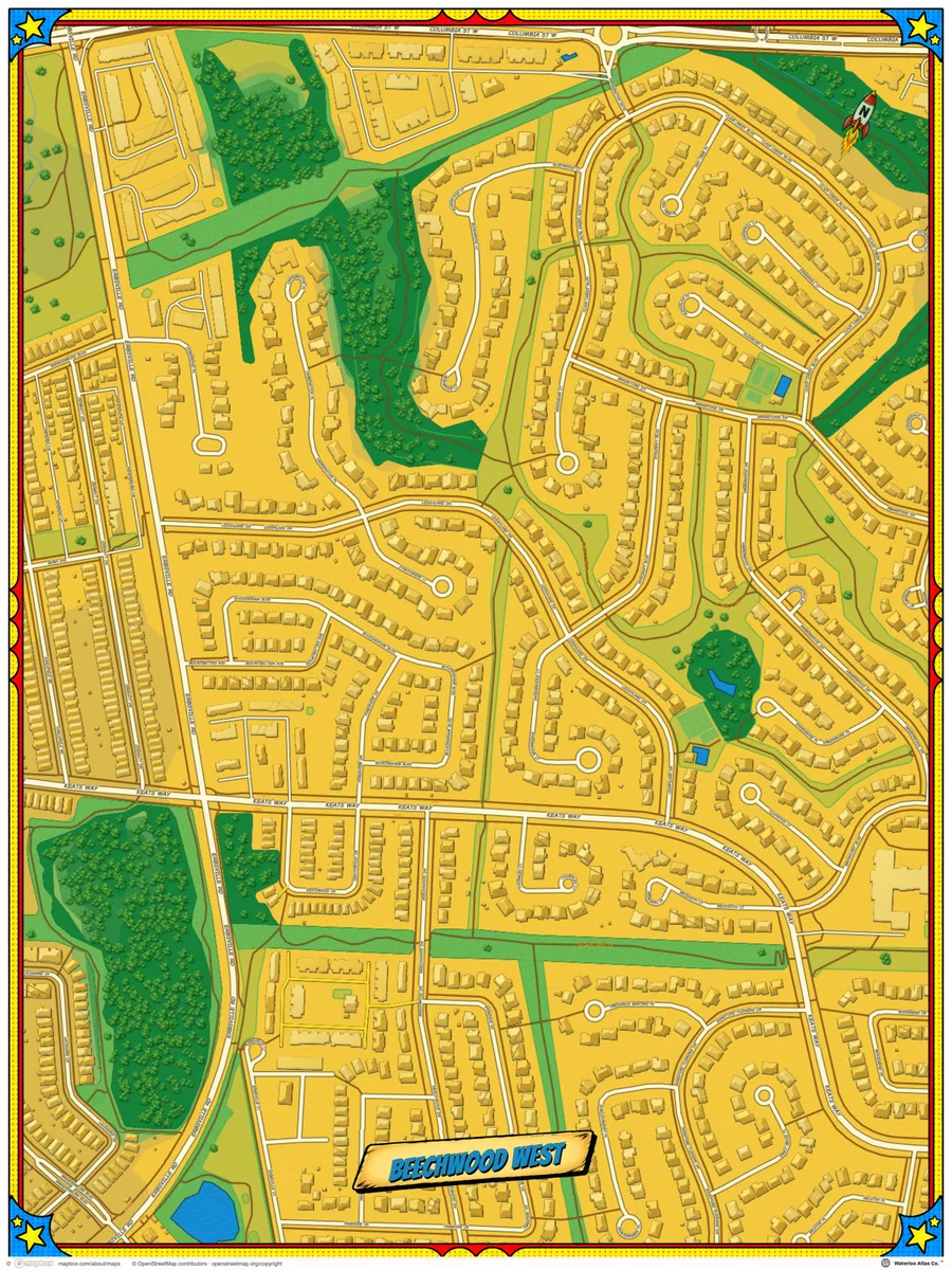 Beechwood West in the Comic Book theme