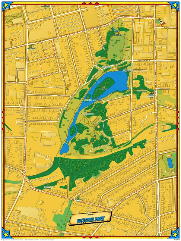 Victoria Park neighbourhood map
